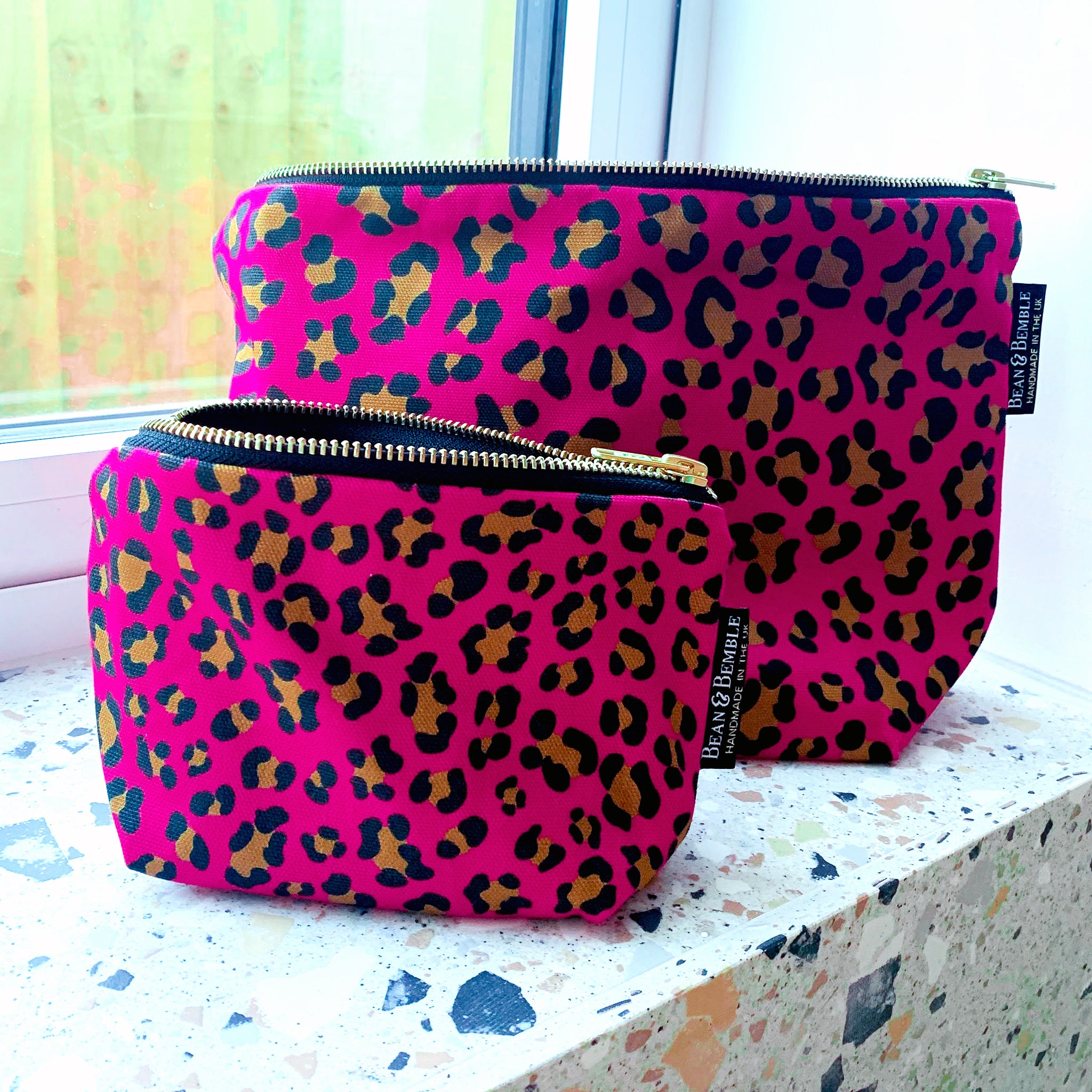 Pink leopard bag on sale